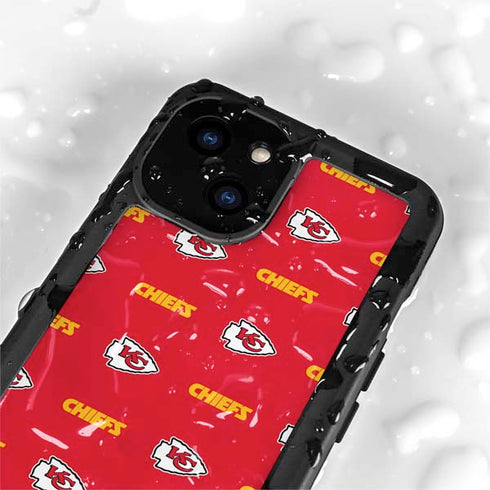 NFL Kansas City Chiefs Blitz Series iPhone 15 Plus Waterproof Case